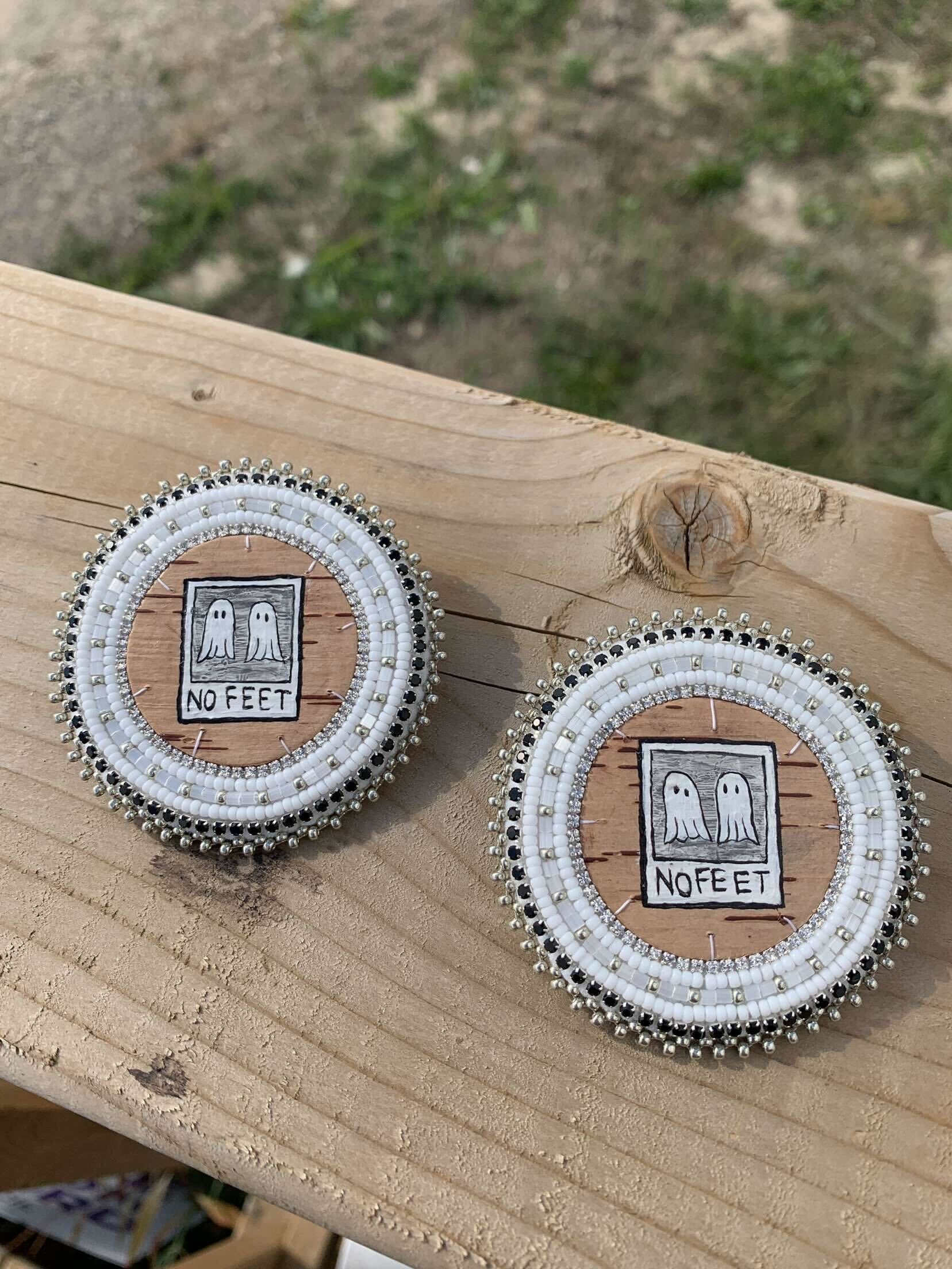 Cedar Ghost earrings
